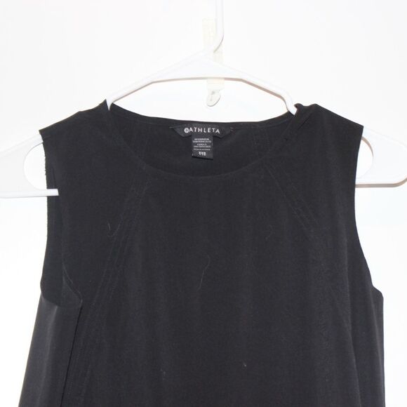 Athleta Zephyr Refined Tank Black Faetherweight Stretch Comfort travel  XXS - Picture 3 of 8